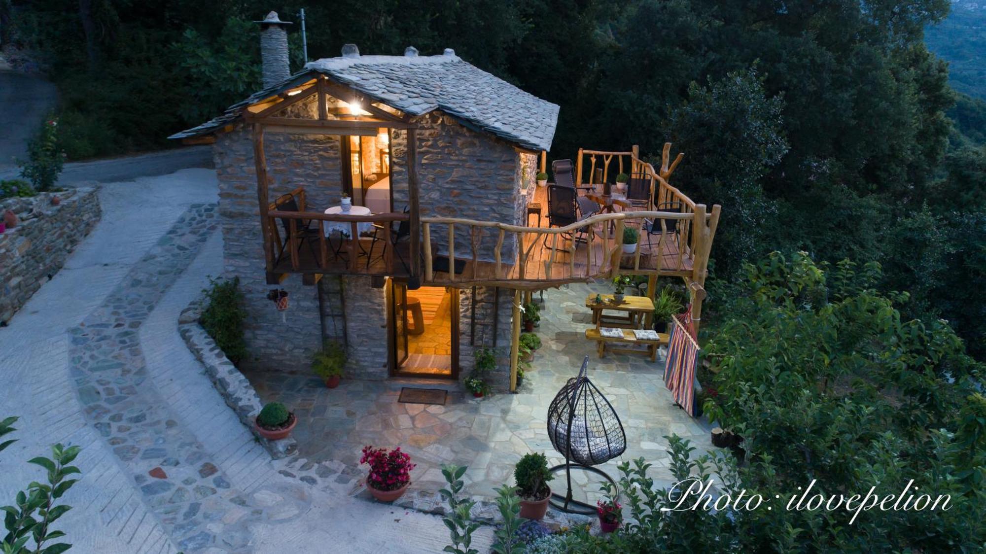 Aristoteli'S Stone House Makrirrákhi Extérieur photo